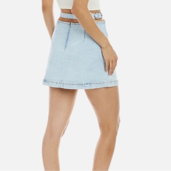 WeWoreWhat Blue Pencil Mini Skirt Night Out - Picture 3 of 9